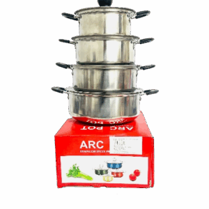 STAINLESS STEEL POT 4PCS 16/18/20/22CM