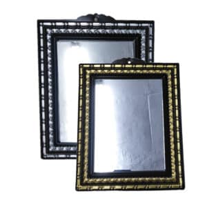 MIRROR GOLD AN SILVER FRAME 15CM x 20CM