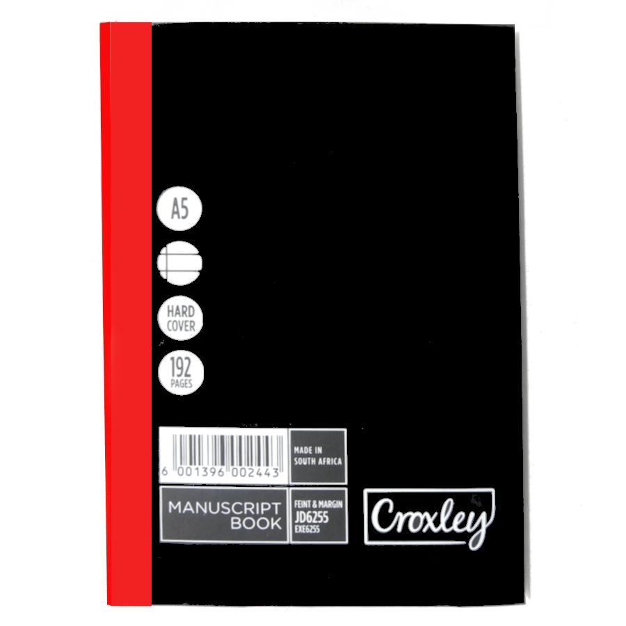 CROXLEY MANUSCRIPT BOOK A5 F/M JD6255 192 PG