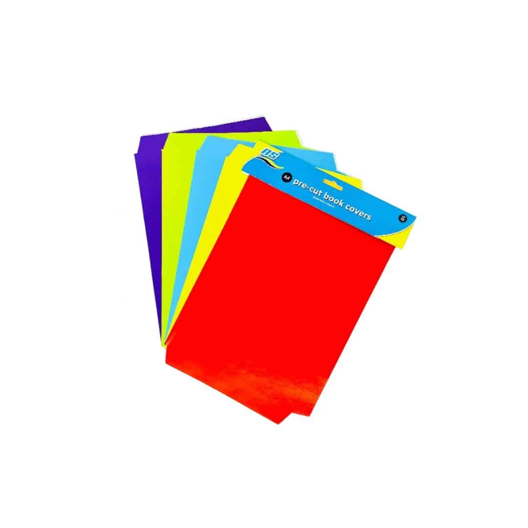 A4 PRECUT COLOUR KRAFT BOOK COVERS 10'S