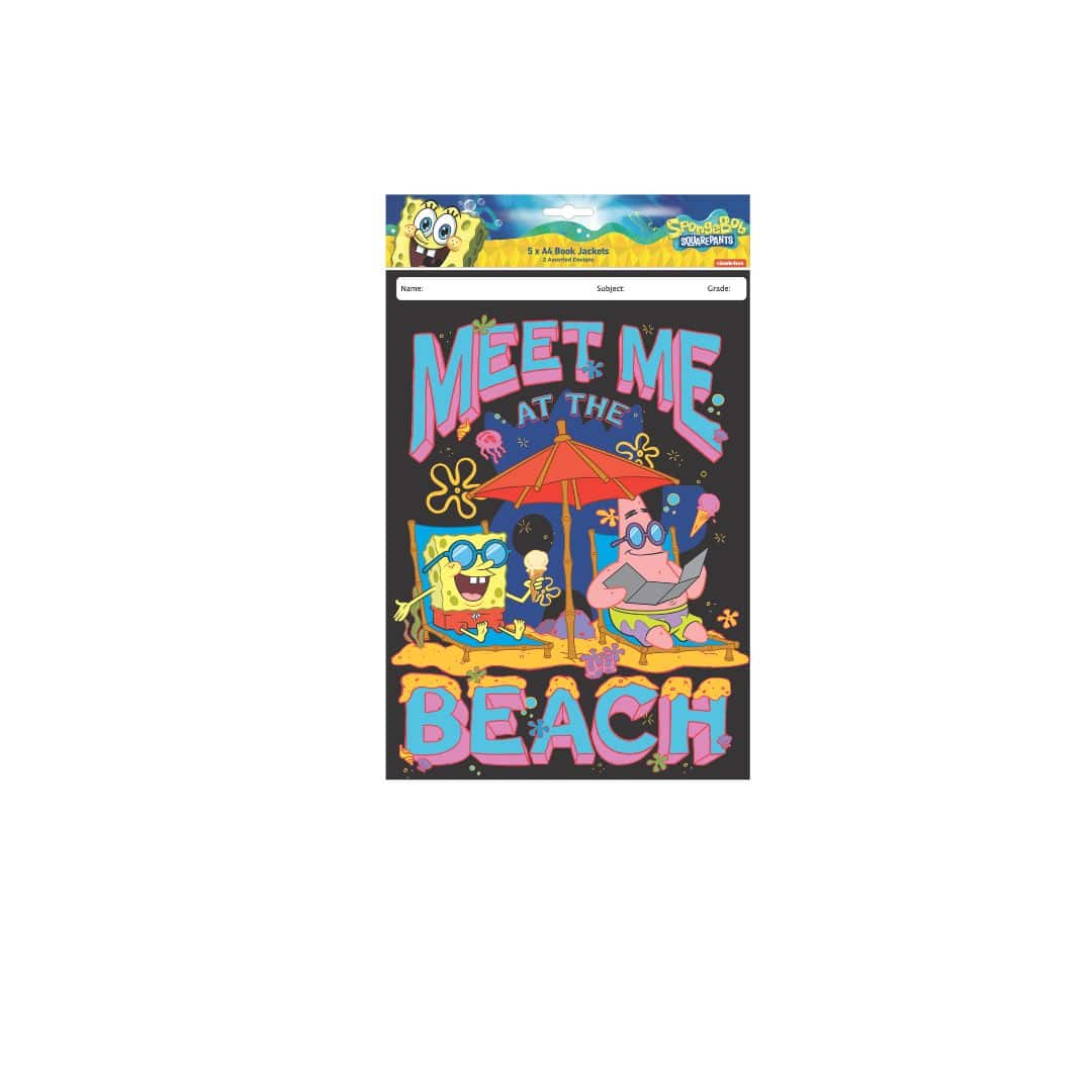 SPONGE BOB WAVE A4 BOOK COVER 5`S