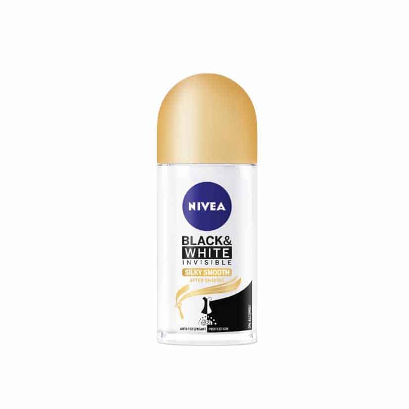 NIVEA BLACK AND WHITE INVISIBLE SILKY SMOOTH ROLL-ON 50ML