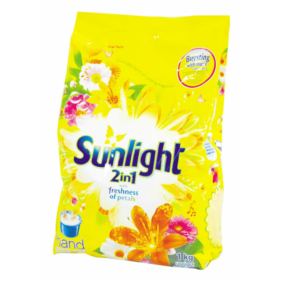 SUNLIGHT 2 IN 1 WASHING POWDER FLIXI BAG 1KG