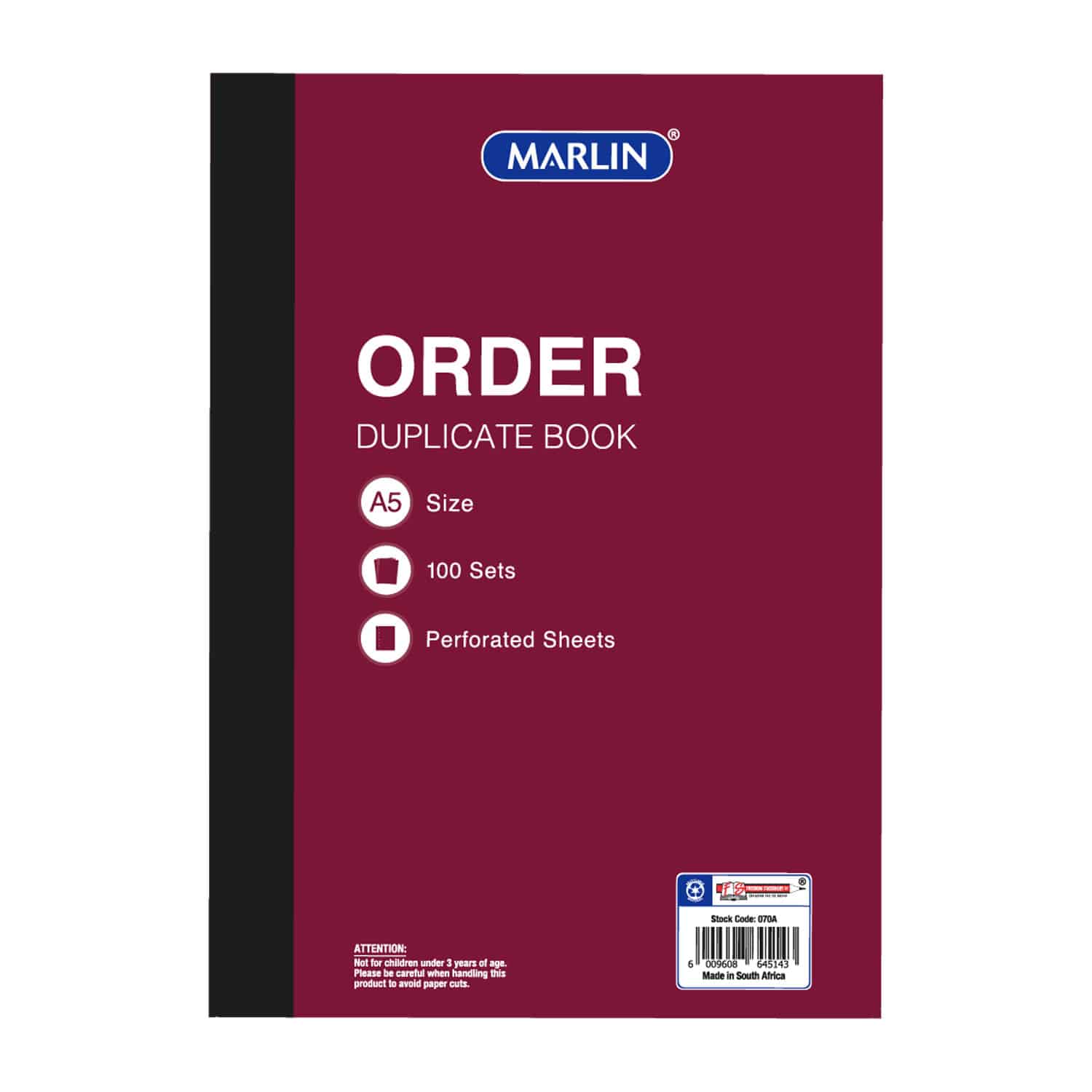 MARLIN A5 DUPLICATE DELIVERY ORDER