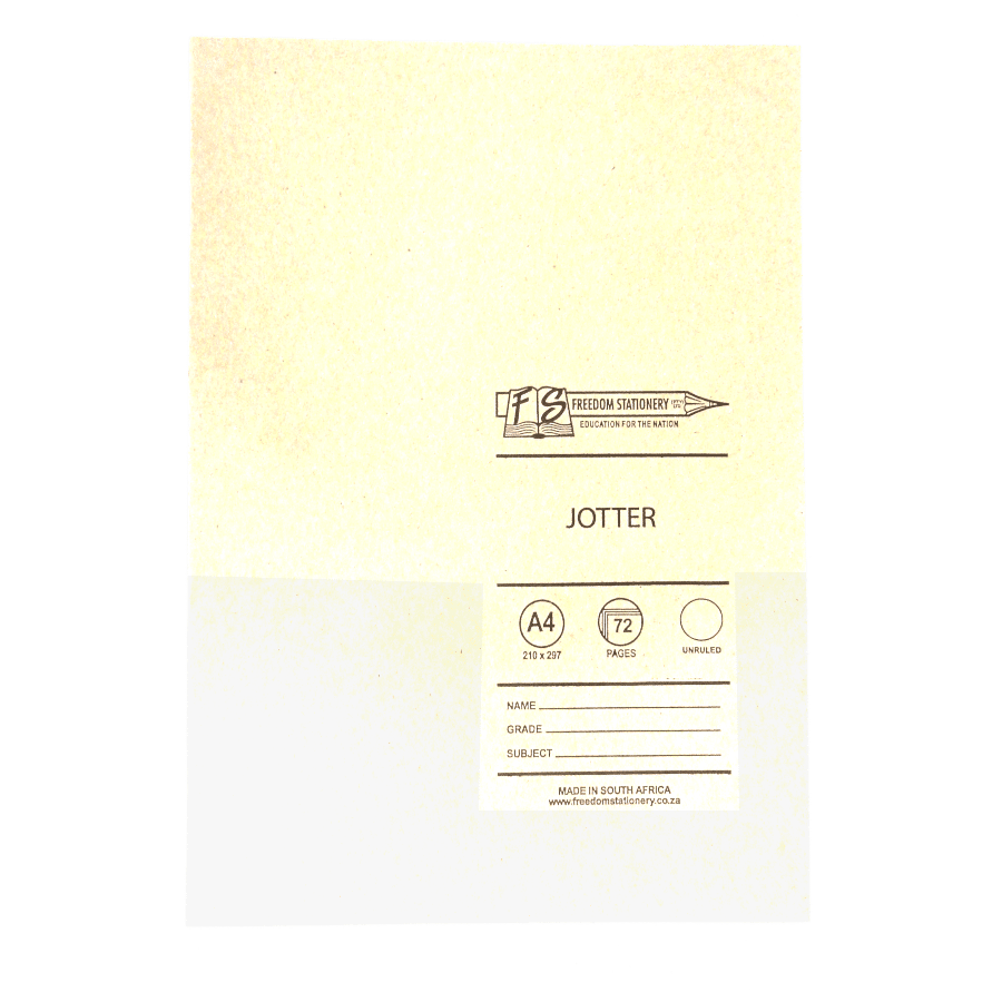 JOTTER A4 UNRULED 72P 210X297MM 2068