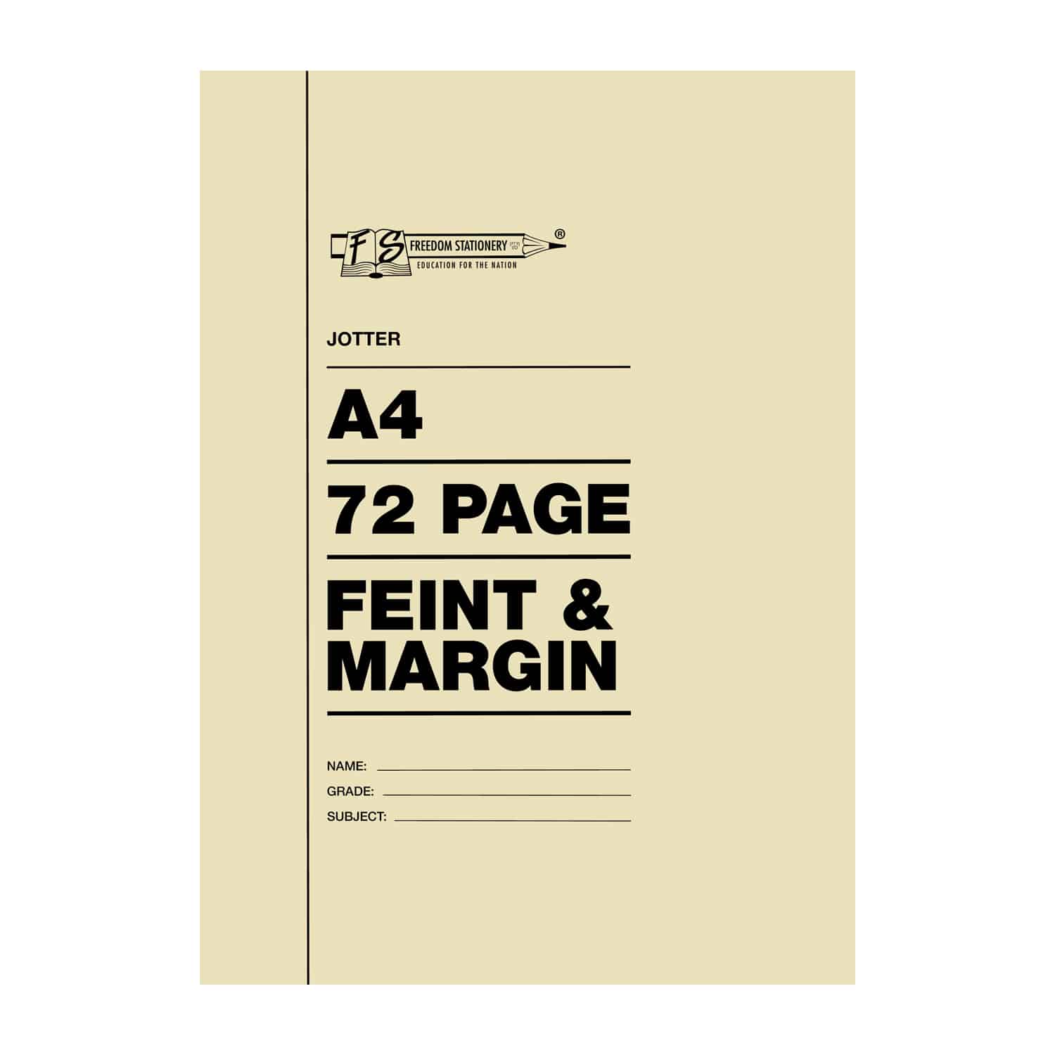JOTTER A4 F/M 72PGS 210X297MM 2067
