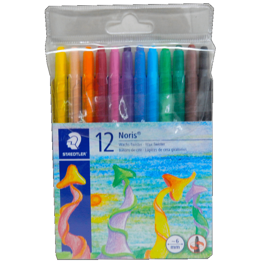 STAEDTLER NORIS TWISTERS WAX 12PC
