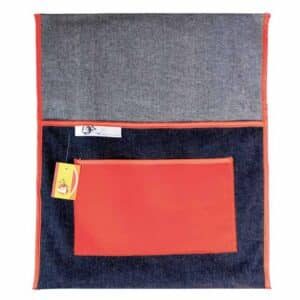 4KIDS DENIM CHAIR BAG WITH POCKET RED
