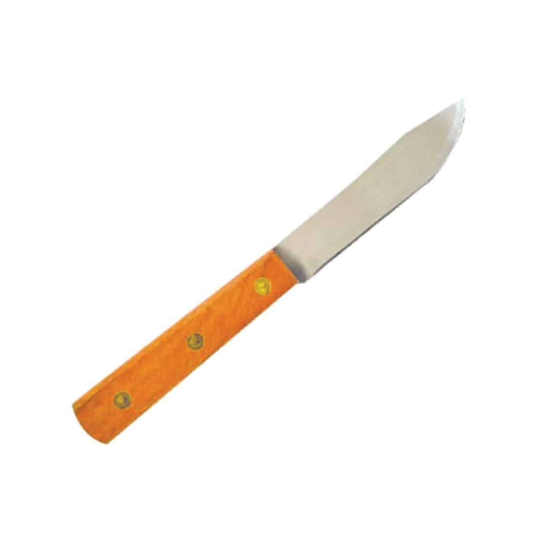 KNIFE KITCHEN 10CM WOODEN HANDLE