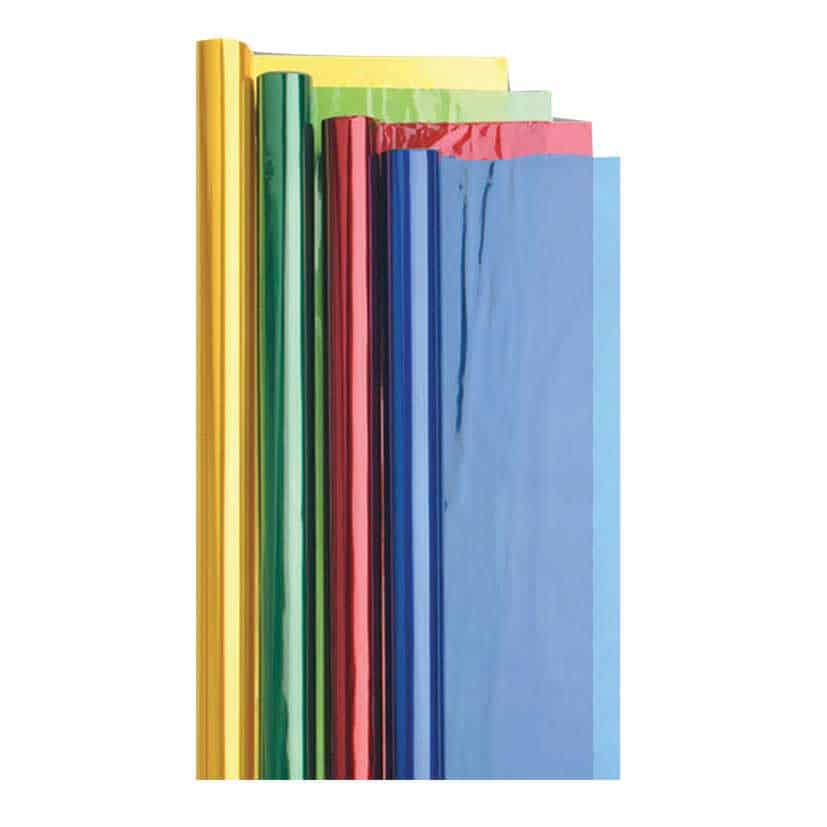 COLOURED CELLOPHANE ROLL 500MM X 1M