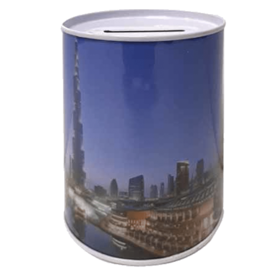 MONEY TIN D7.5 X H10CM