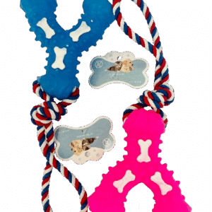 PET TOYS VINYL-LINED TRIANGULAR KNOT 30 X 12CM