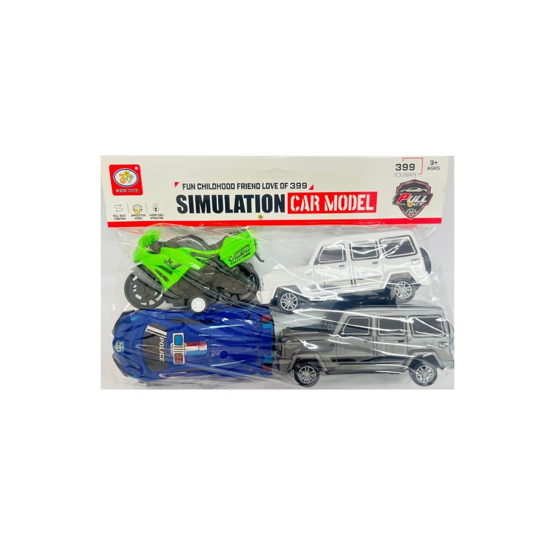 TOY CAR SET 4PK