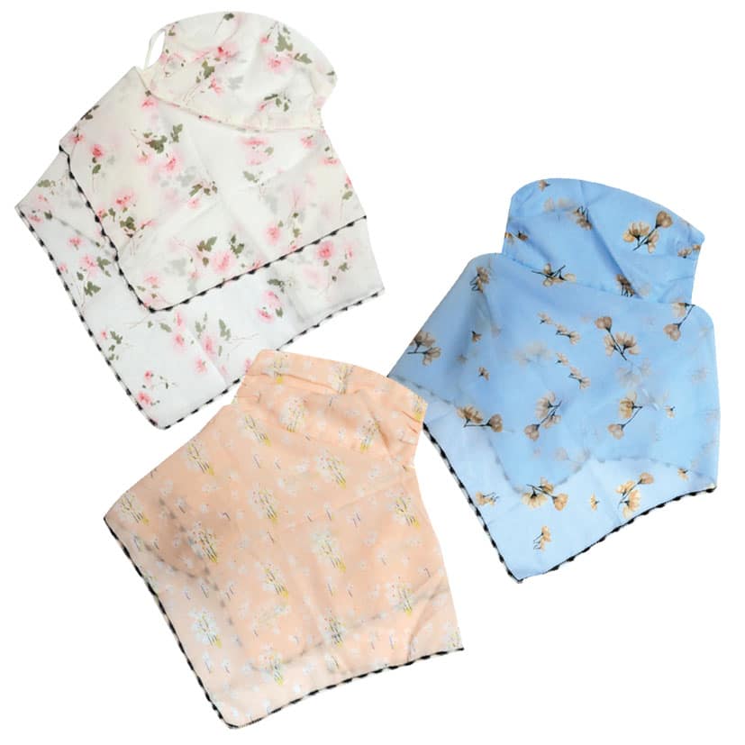 CHIFFON SCARF AND FACE MASK