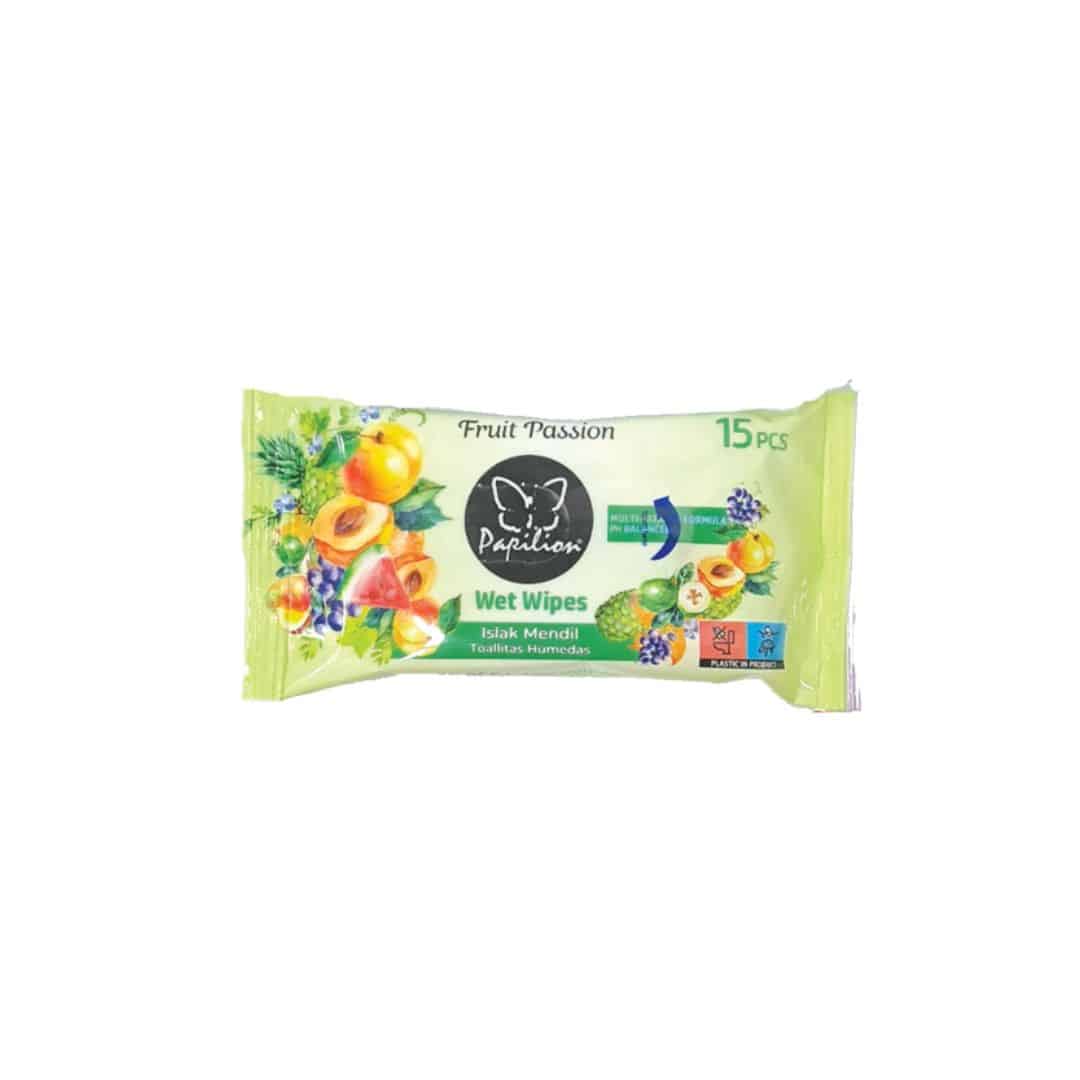 POCKET WET WIPES FRUIT THERAPY 15SHEETS