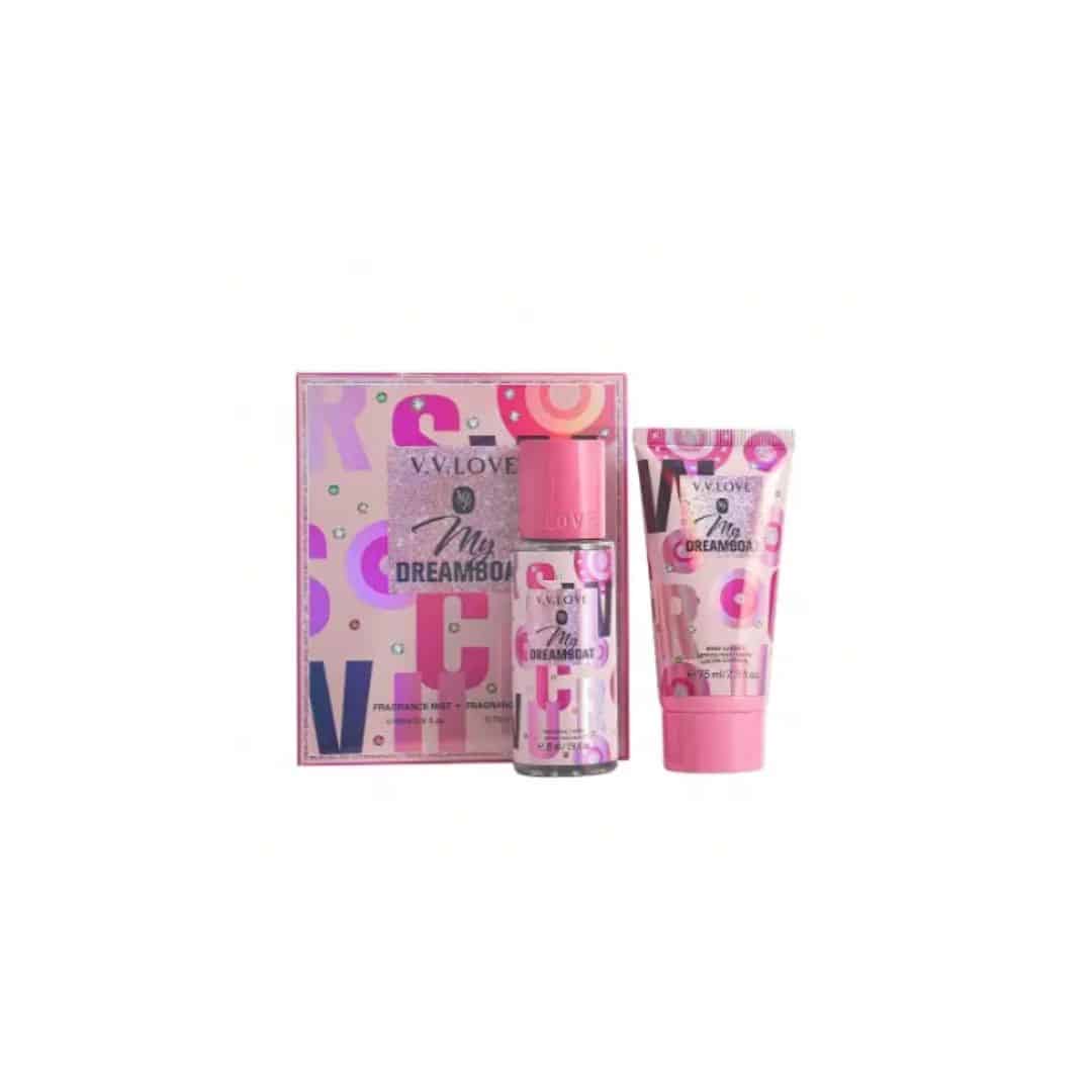 BODY SPRAY N LOTION SET MY DREAMBOAT V V LOVE