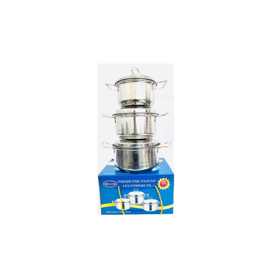 STAINLESS STEEL POT 3PCS 16/18/20CM