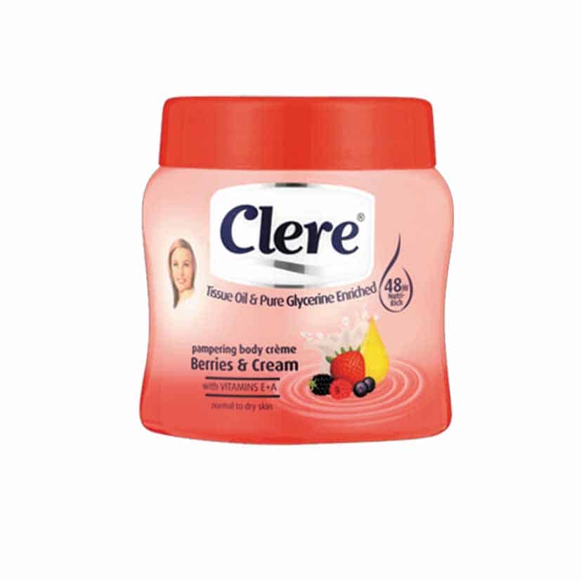 CLERE BERRIES AND CREAM BODY CREME 500ML
