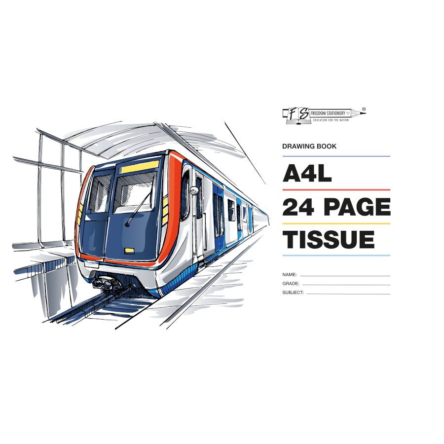 FS DRAWING BOOK-TISSUE A4L 24P 3001