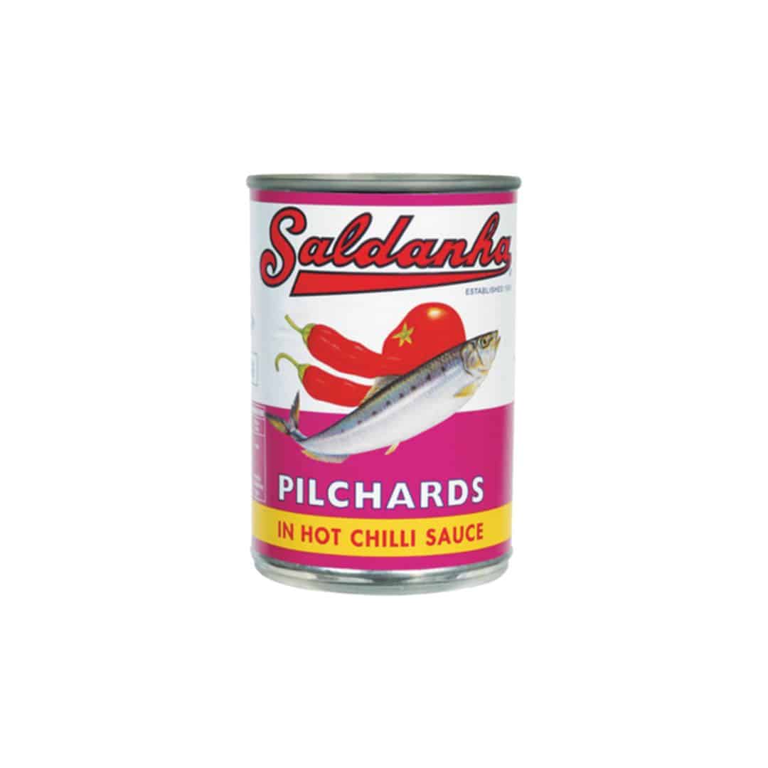 SALDANHA PILCHARDS IN CHILLI TALLS 400G