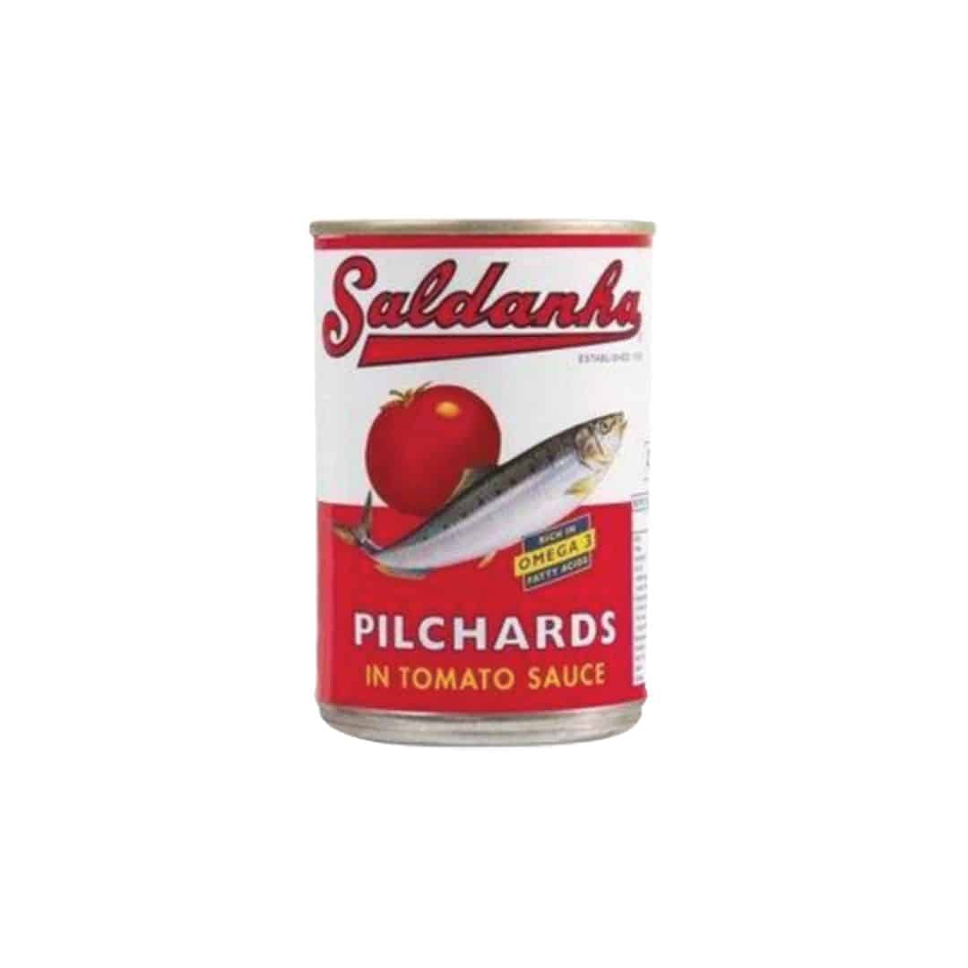 SALDANHA PILCHARDS IN TOMATO TALLS 400G