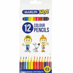 MAR COLOURED PENCILS LONG 12PK 036J