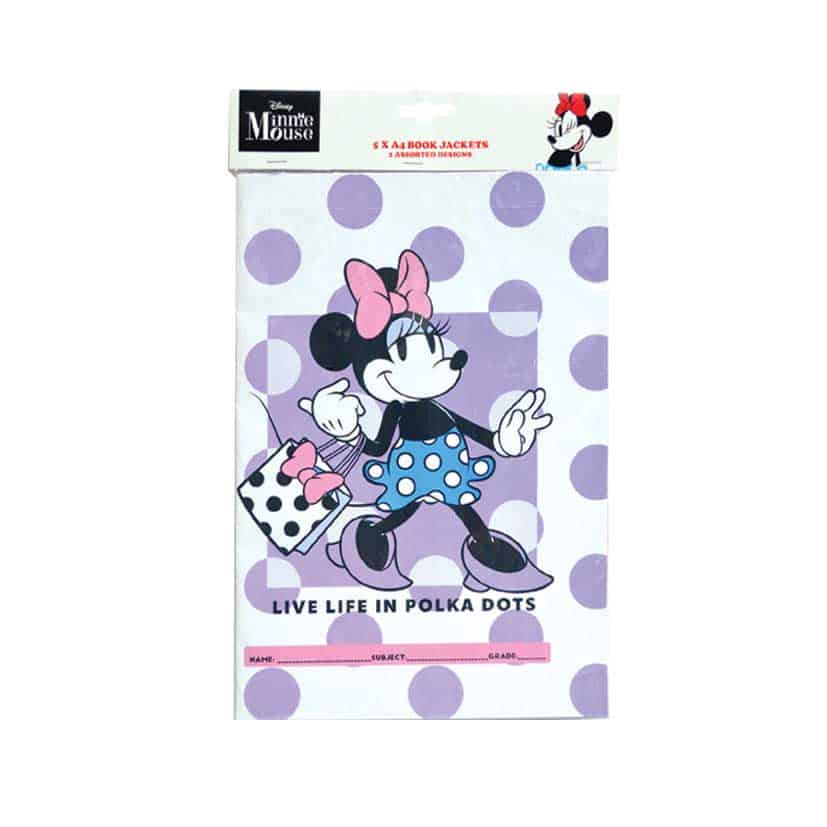 MINNIE MOUSE A4 POLKA DOT POWER PRECUT BOOK COVERS 5S