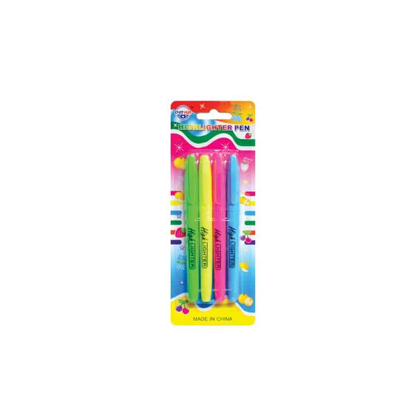 HIGHLIGHTER PEN 4PK