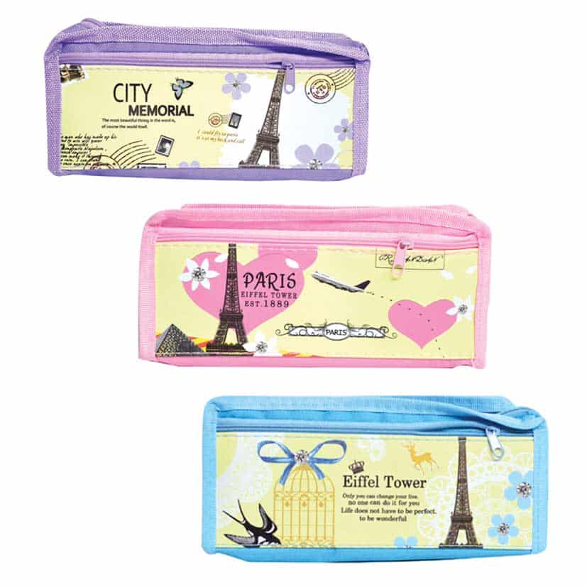 PENCIL CASE UNISEX SQUARE 21CM X 20CM X 4.5CM