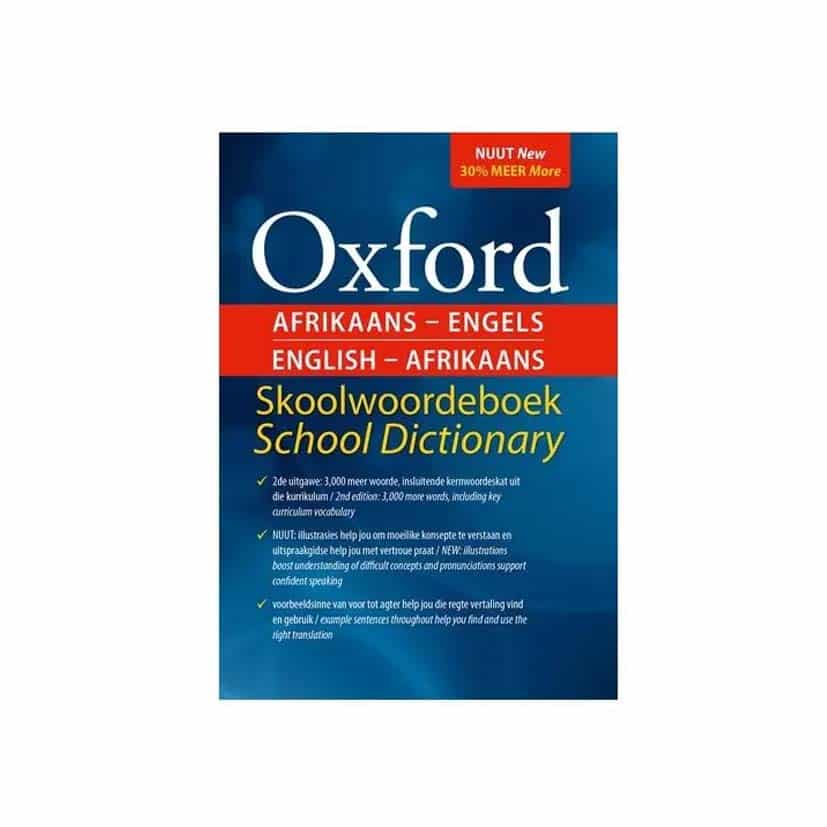 OXFORD SCHOOL DICTIONARY ENGLISH AND AFRIIKANS