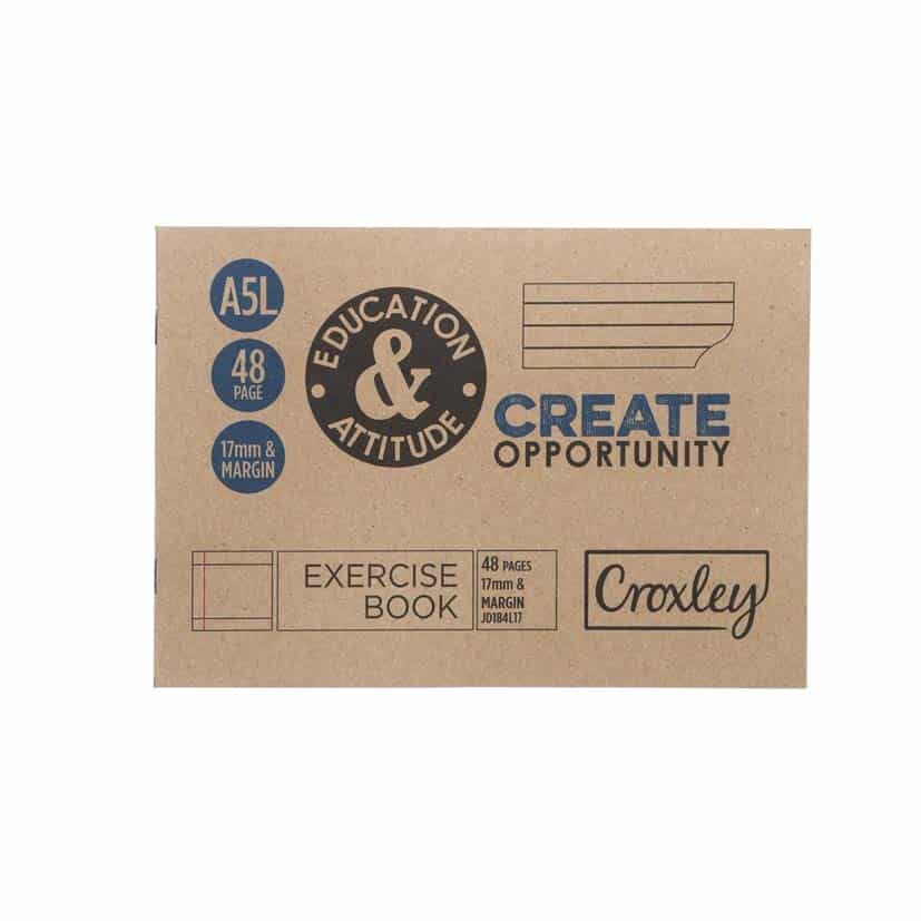 CROXLEY LANDSCAPE A5 EXERCISE BOOK