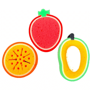 SPONGE FRUIT SHAPE 1PK