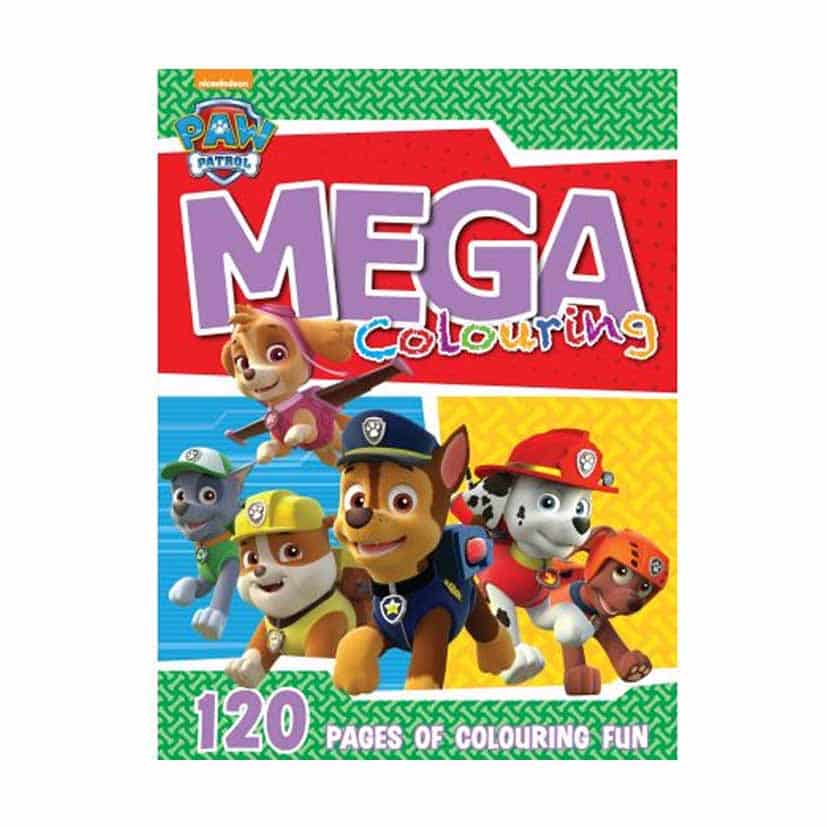 PAW PATROL MEGA COLOURING 120PAGES