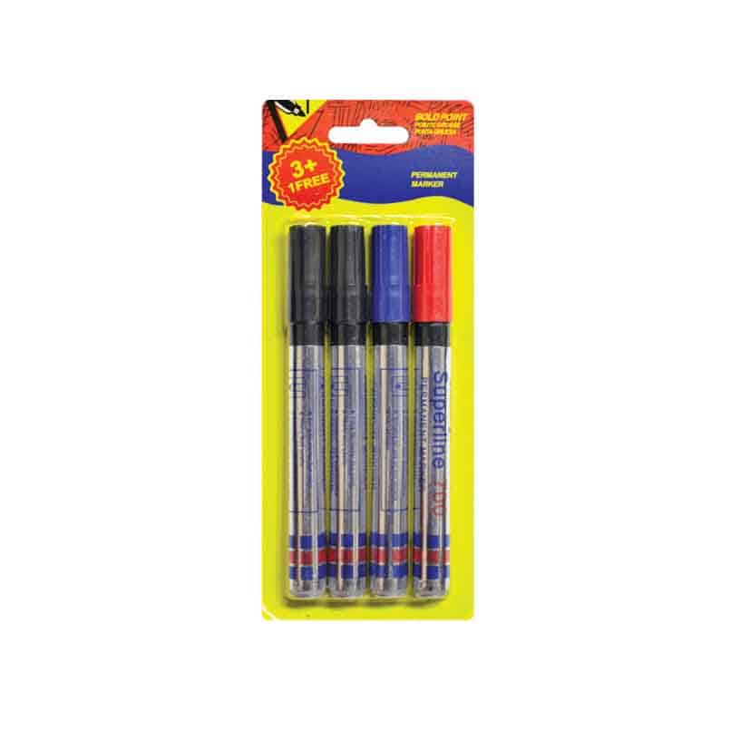 PERMANENT 4PK 3N1 FREE 14.5CM