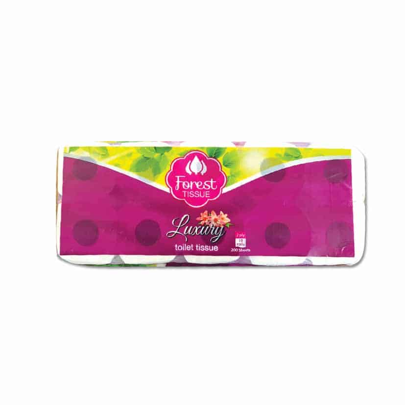 FOREST TISSUE LUXURY TOILET ROLLS 2PLY 10PK
