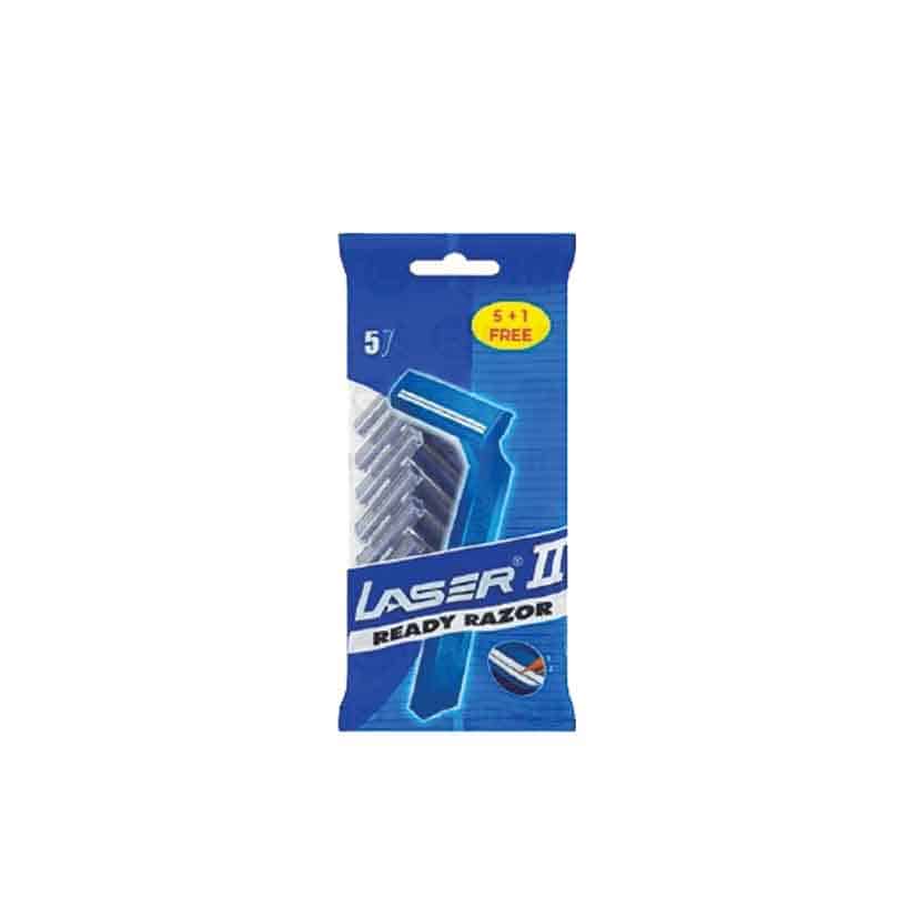 LASER II TWIN BLADE SHAVING BLADES 5PLUS 1