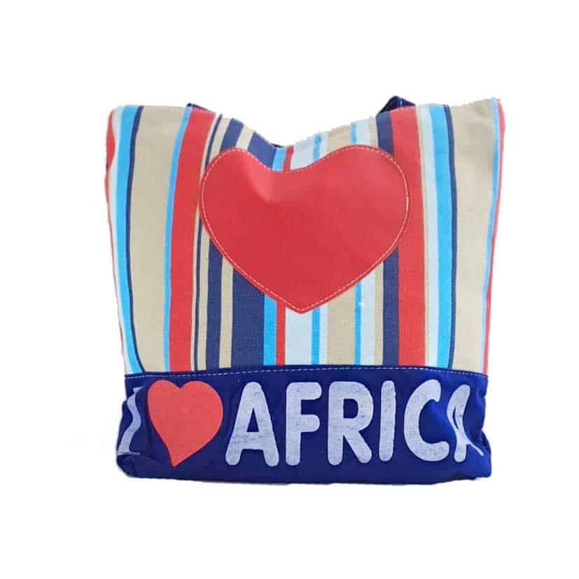 SHOPPING BAG I LOVE AFRICA ASSTD