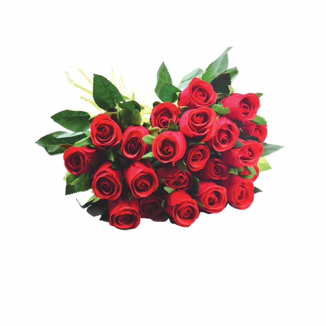 SINGLE RED ROSE 4 X 4 X 52CM