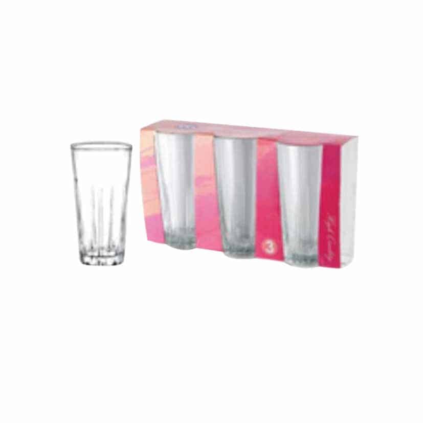 GLASS TUMBLER SET 3X304ML