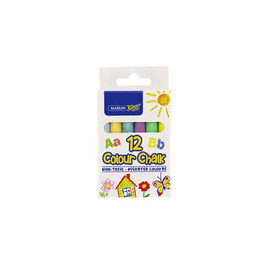 MARLIN KIDS COLOUR CHALK 12PK