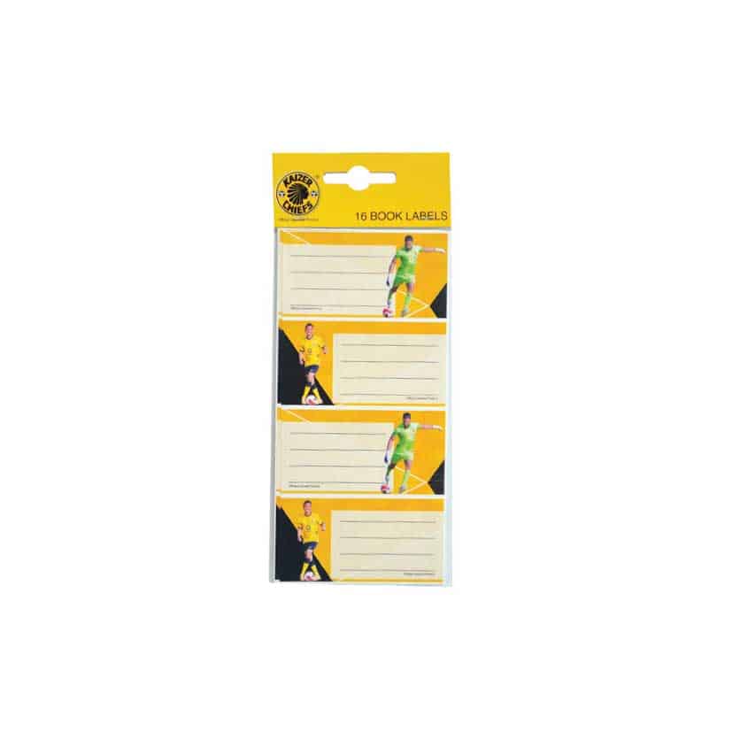 KAIZER CHIEFS BOOK LABELS 16PK