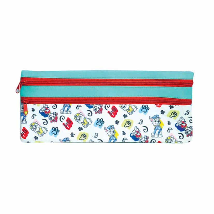 PAW PATROL PENCIL BAG WITH FRONT COMPARTMENT 2-ZIP