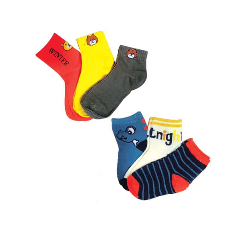 KIDS SOCKS COTTON 3PAIR SMALL