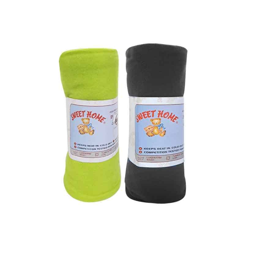 POLAR FLEECE BLANKETS PLAIN 152CM X 200CM