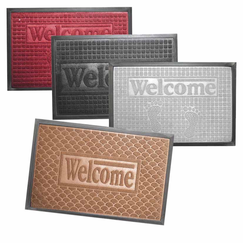 WELCOME MAT PVC 40CM X 60CM