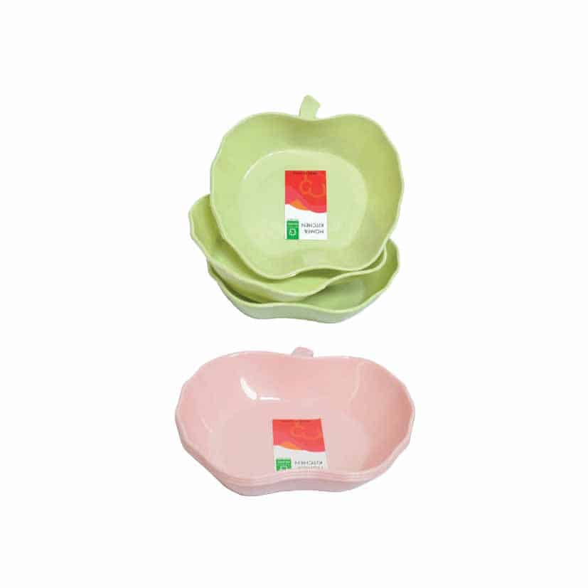 PLATE PLASTIC FRUIT PLATE 3PC