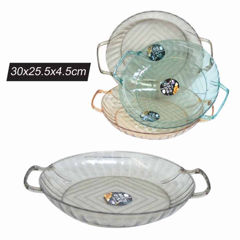 TRAY ROUND 30CM X 25.5CM X 4.5CM