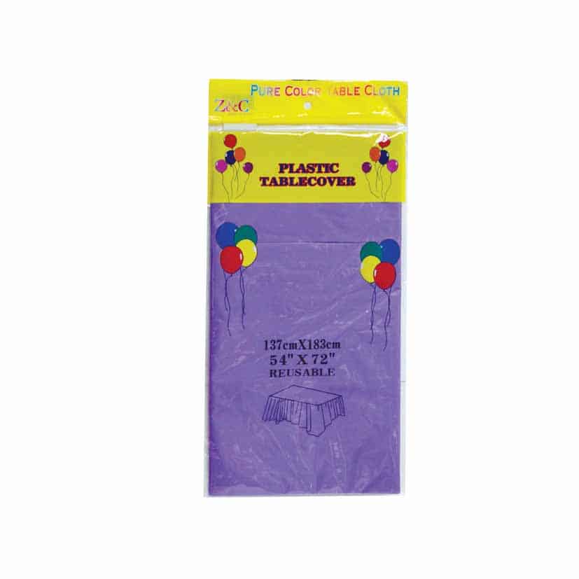 PARTY TABLECLOTH 1PK SINGLE COLOR MIXED