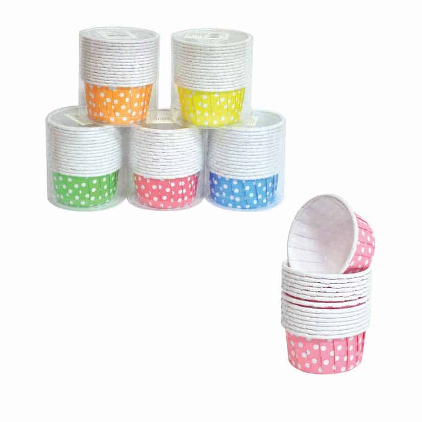 CUP CAKE LINERS POLKA DOT 15PC