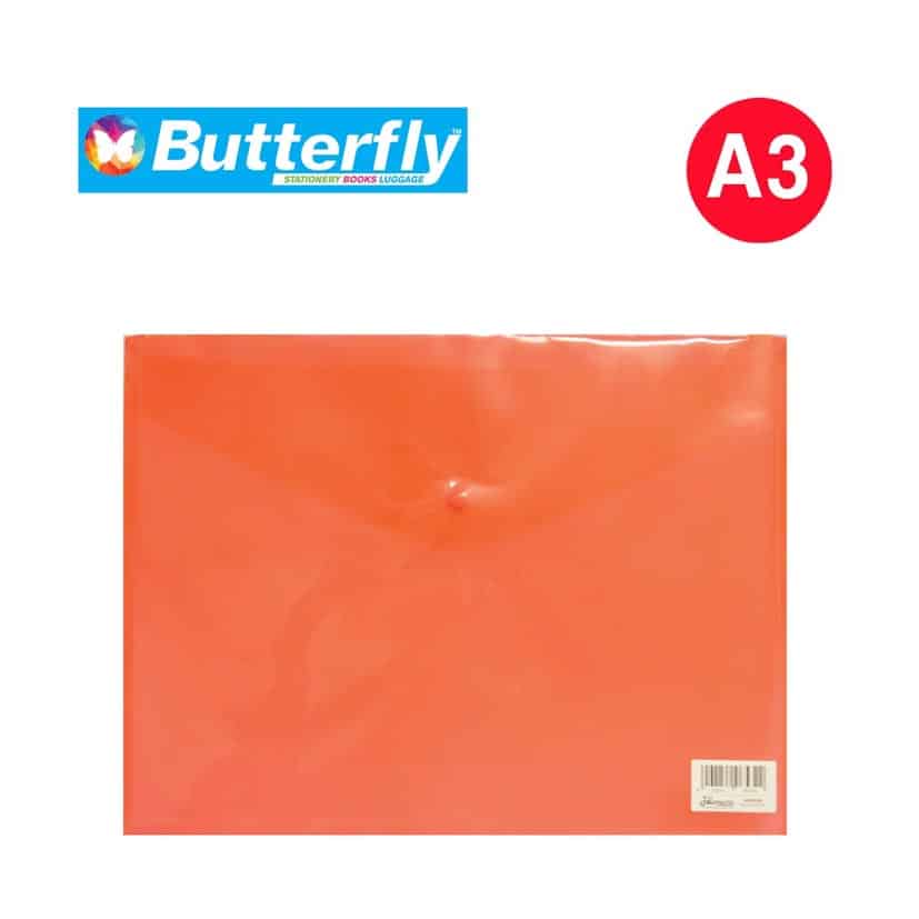 BUTTERFLY A3 CARRY FOLDERS 160MIC-GREEN